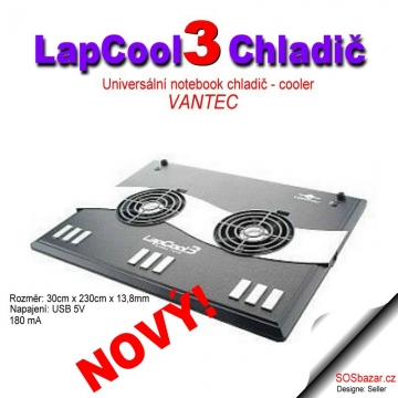 356.Vantec LapCool 3-LapTop...